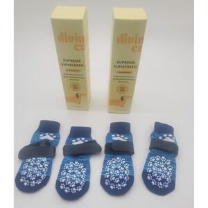Divine Canine Supreme Sunscreen Bundle Bonus Dog Paw Socks Pet Care